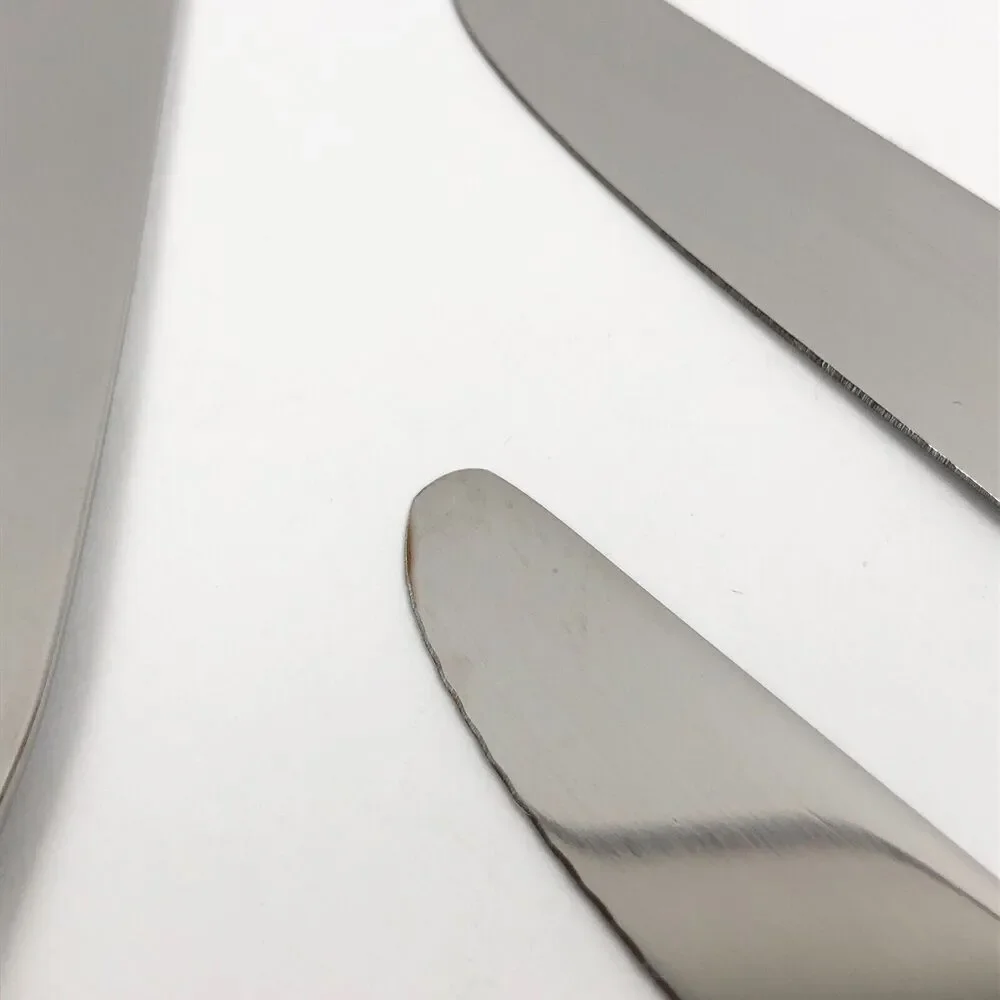 Unused Yamazaki De Sousa TOSCANI SOLARI Dinner Knife Set of 4 Stainless Flatware
